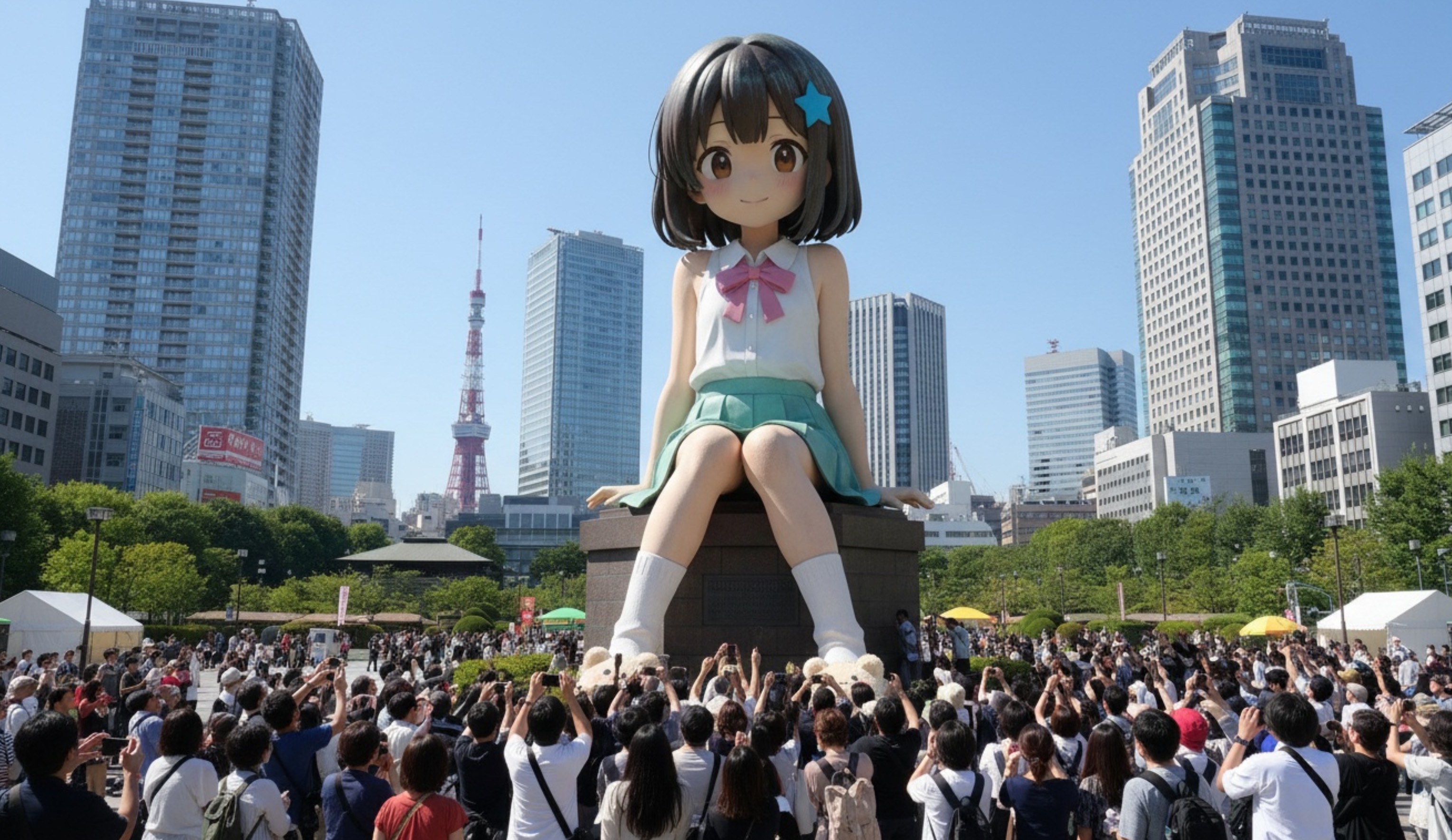Place Anime Statue in Real Life