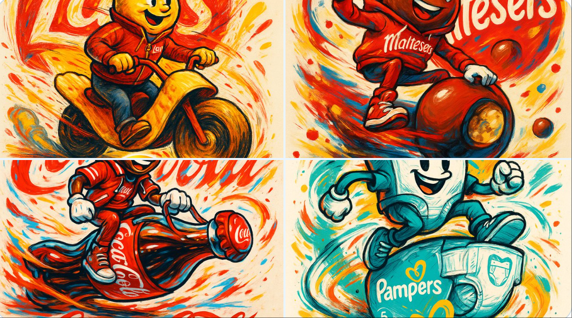 Brand virtual characters