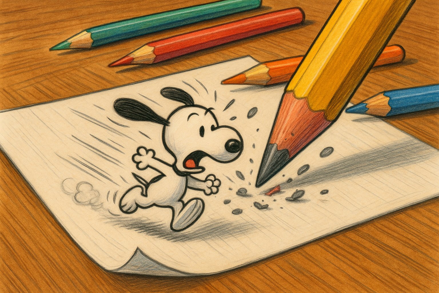 Awesome GPT4o/GPT-4o Image Prompts-纸上的小卡通角色