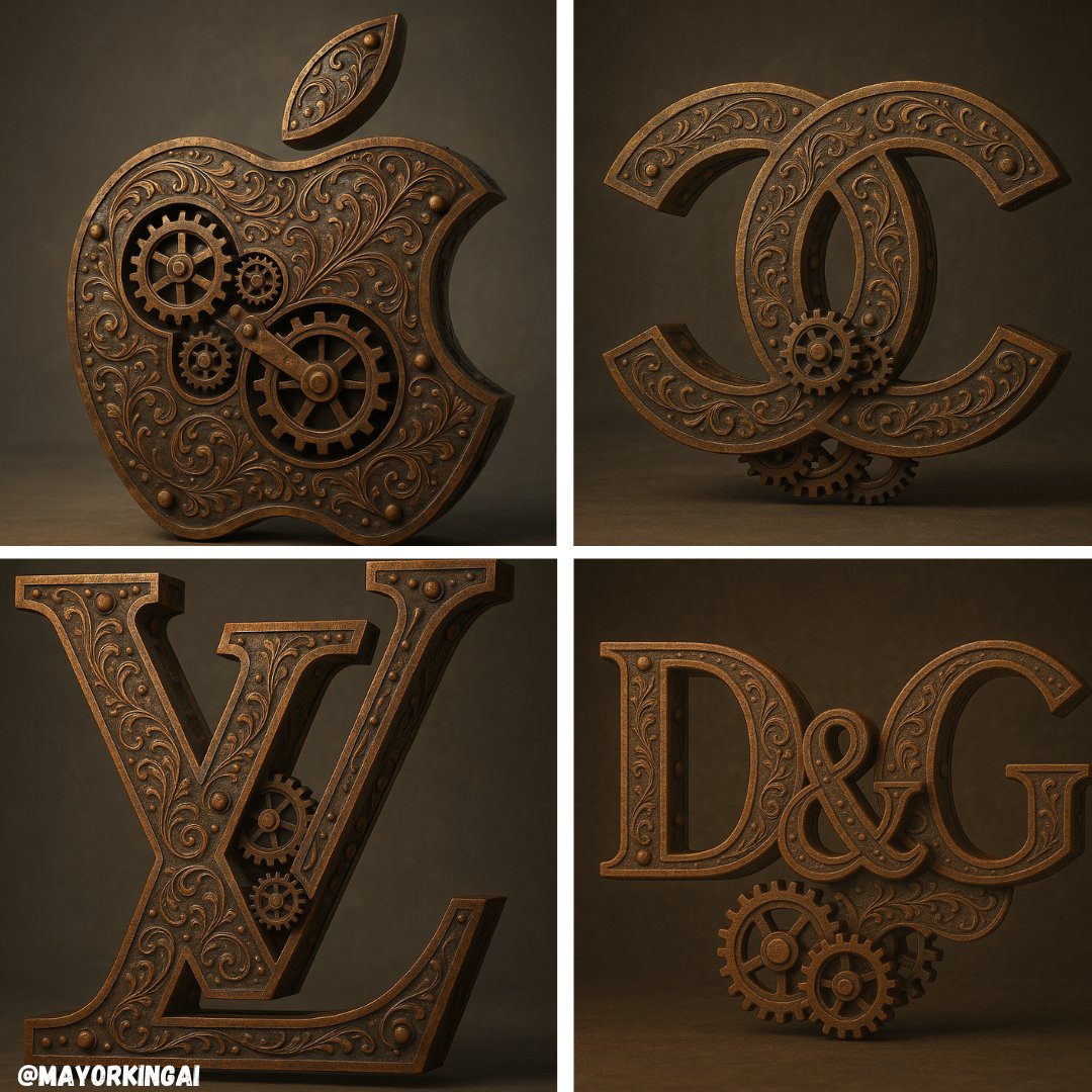 3D Render - 3D Steampunk Logo