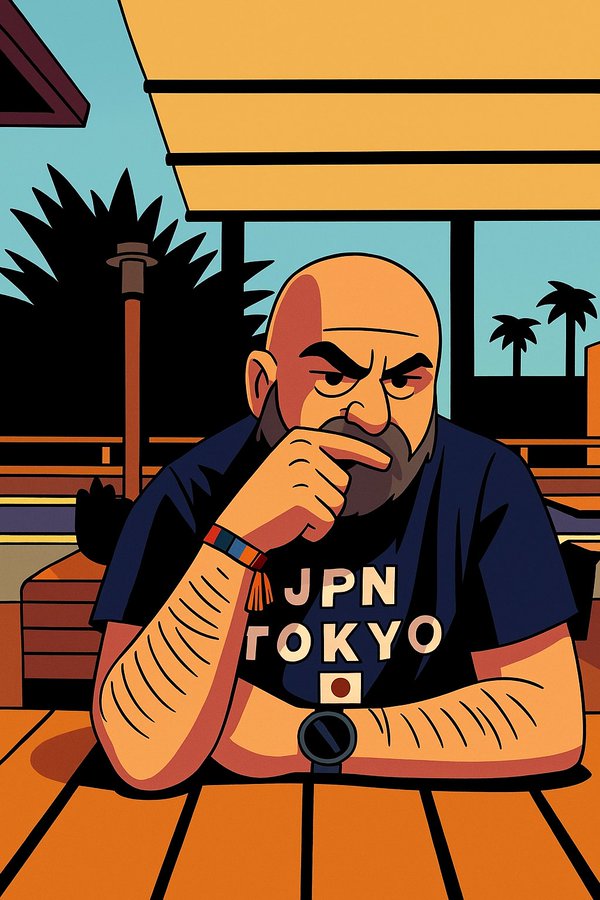 Illustration - 90s American cartoon stop-motion animation style illustration