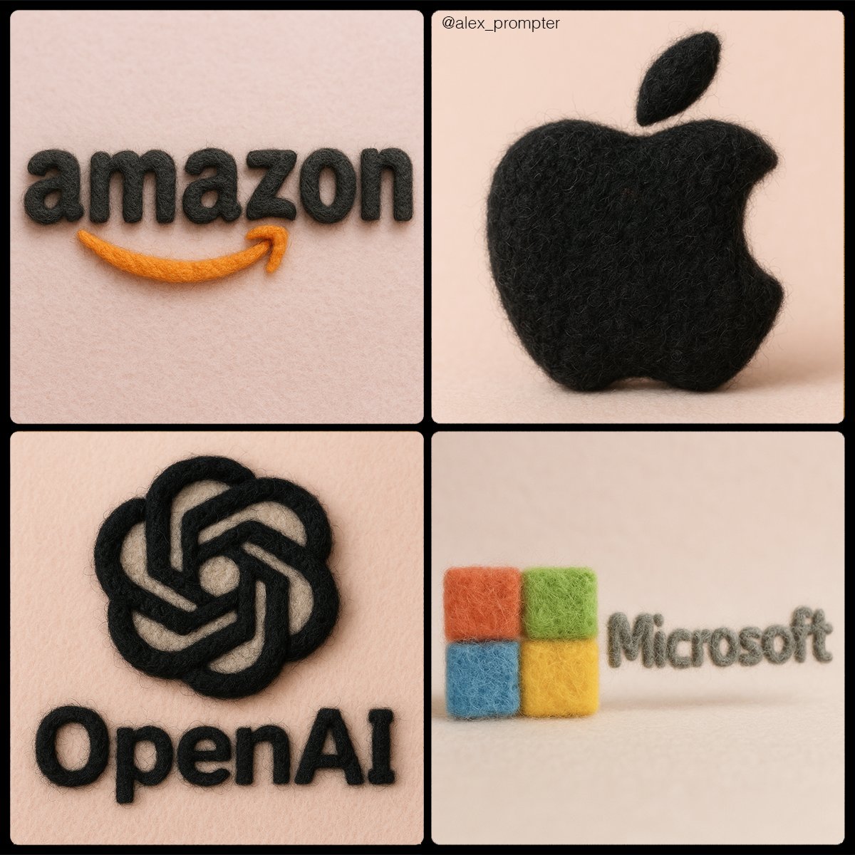 Image Generation - Turn your logo into felt texture