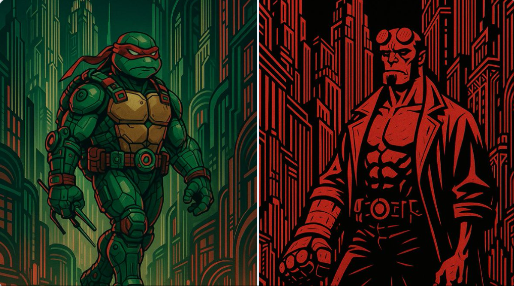 Image Generation - Decorative Art Metropolis