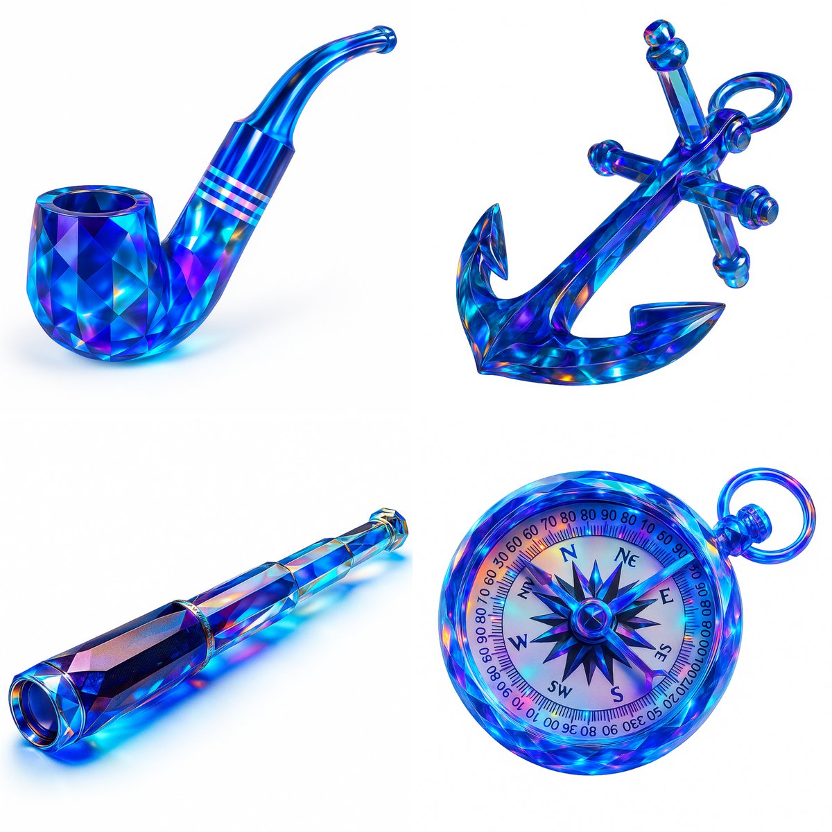 Image Generation - Prismatic crystal