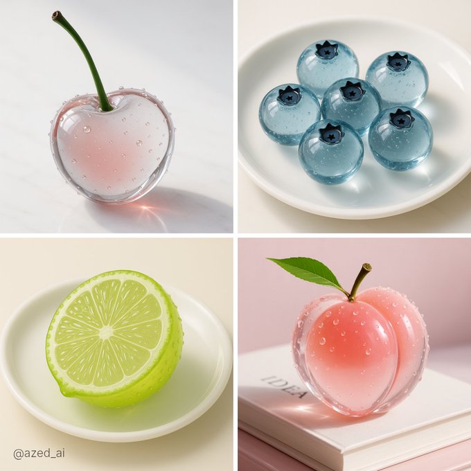 UI Mockup - Translucent Glass Items ASMR