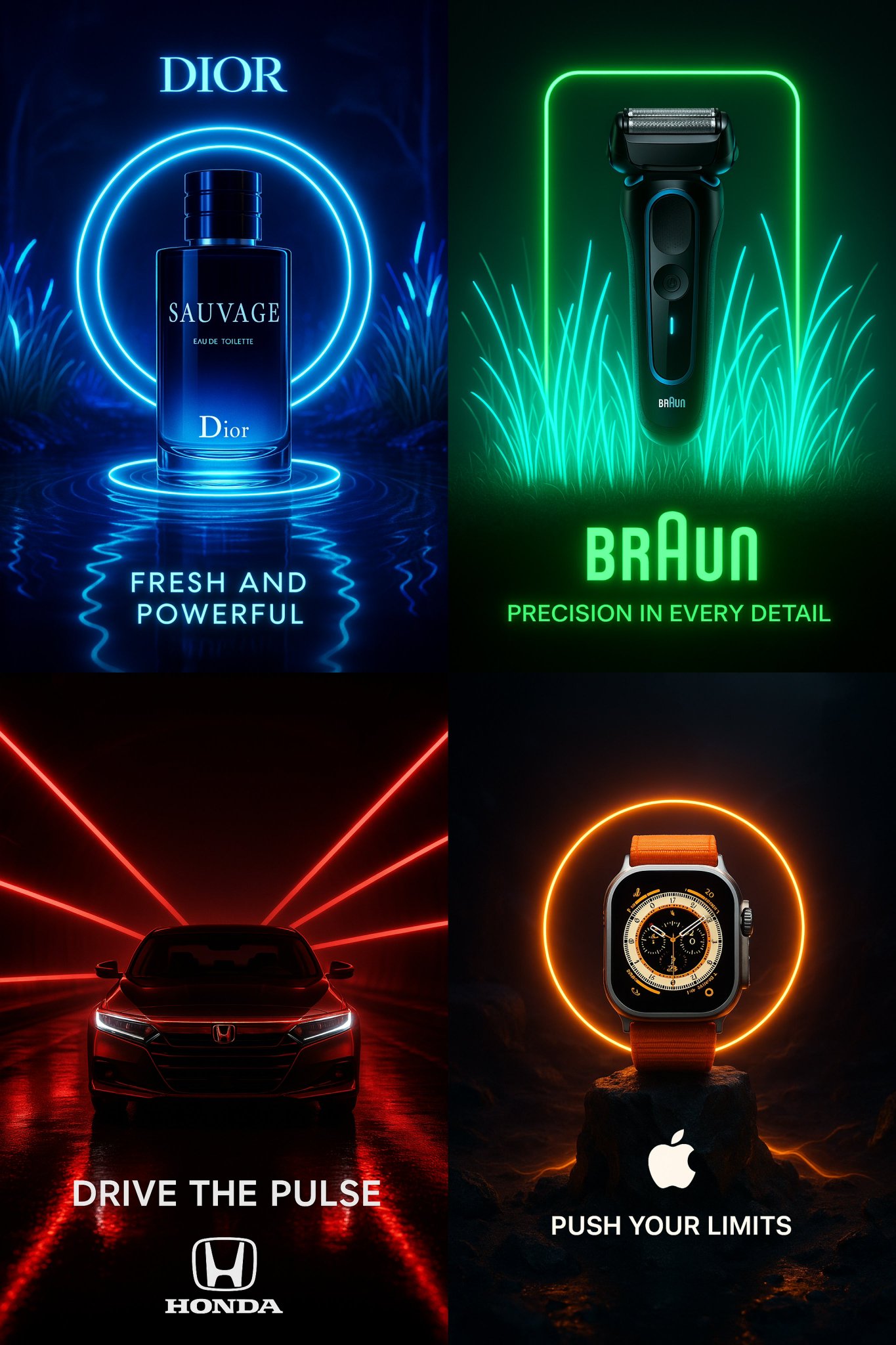 Neon brand reimagining - GPT4o Image Prompts
