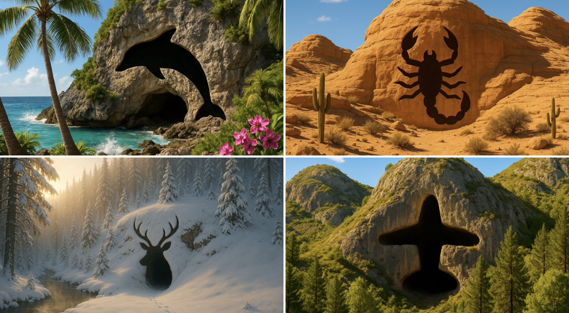 Awesome GPT4o/GPT-4o Image Prompts-景观洞穴入口的形状