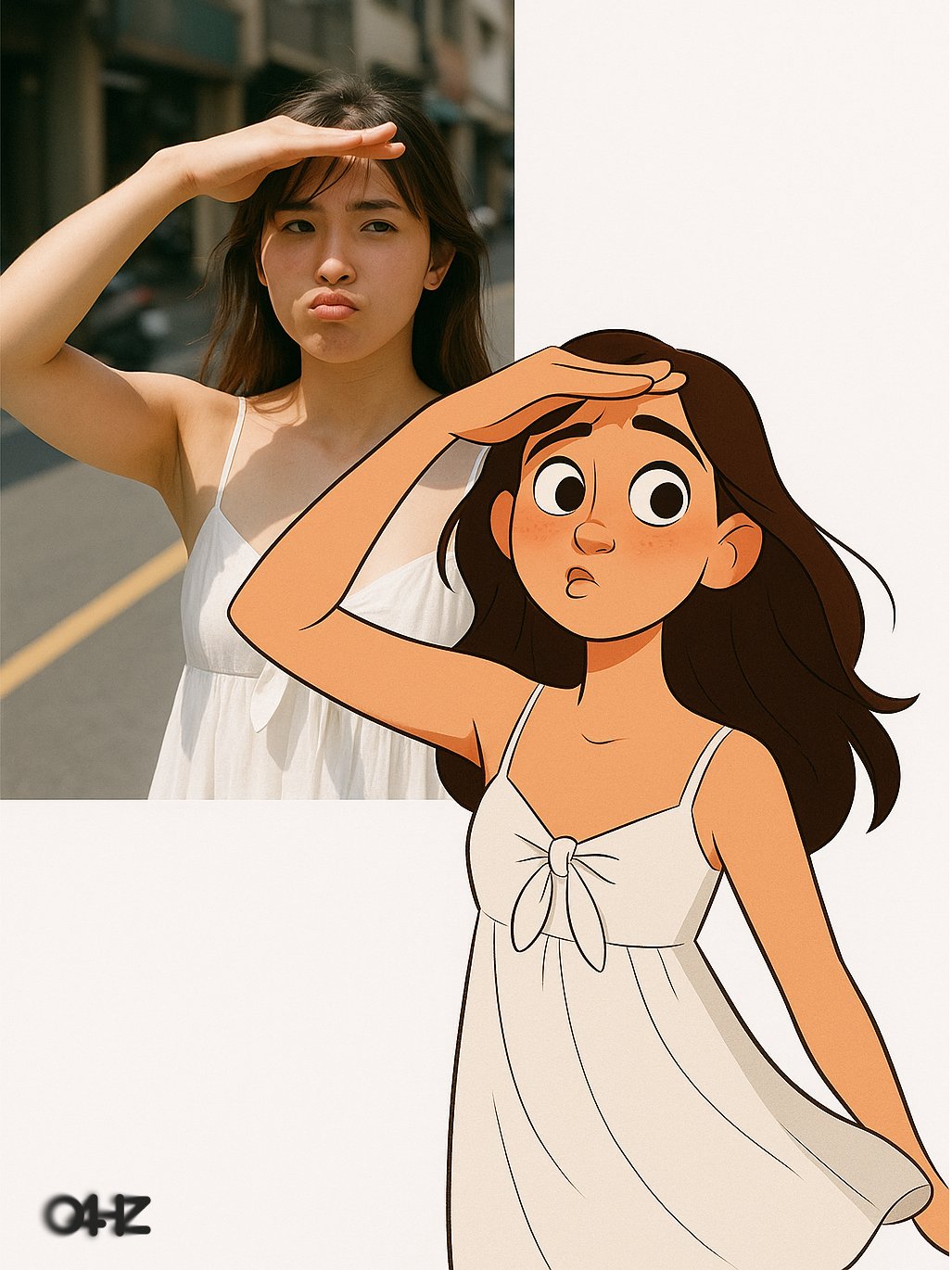 Real person and style comparison