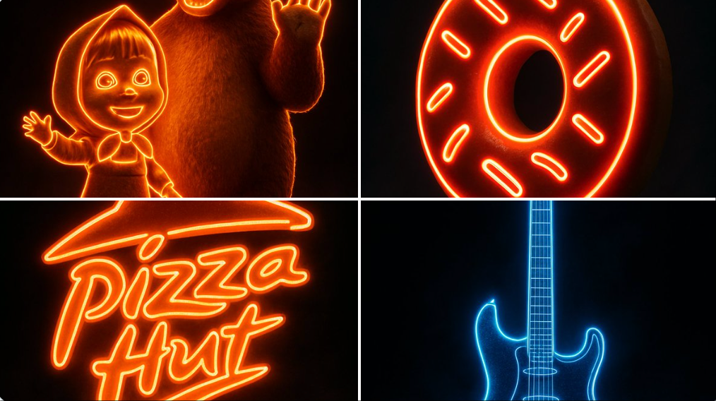 Poster & Banner - Neon effect poster