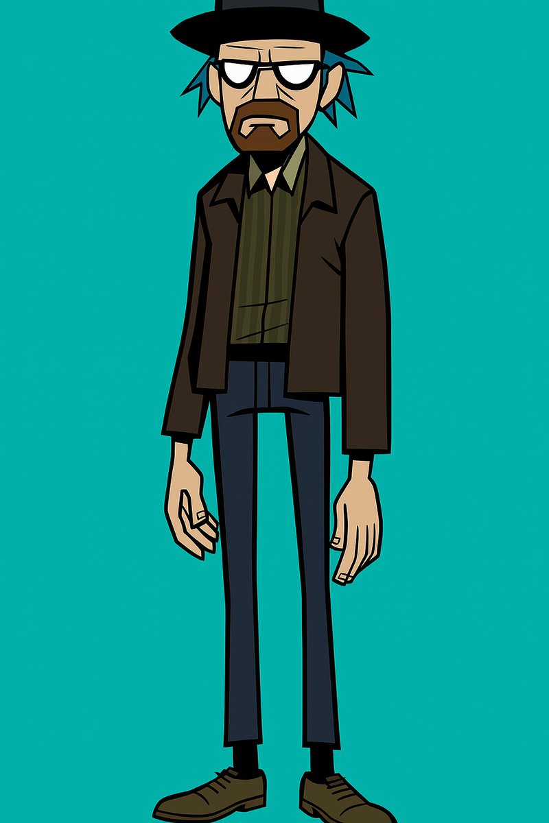 UI Mockup - Gorillaz style character