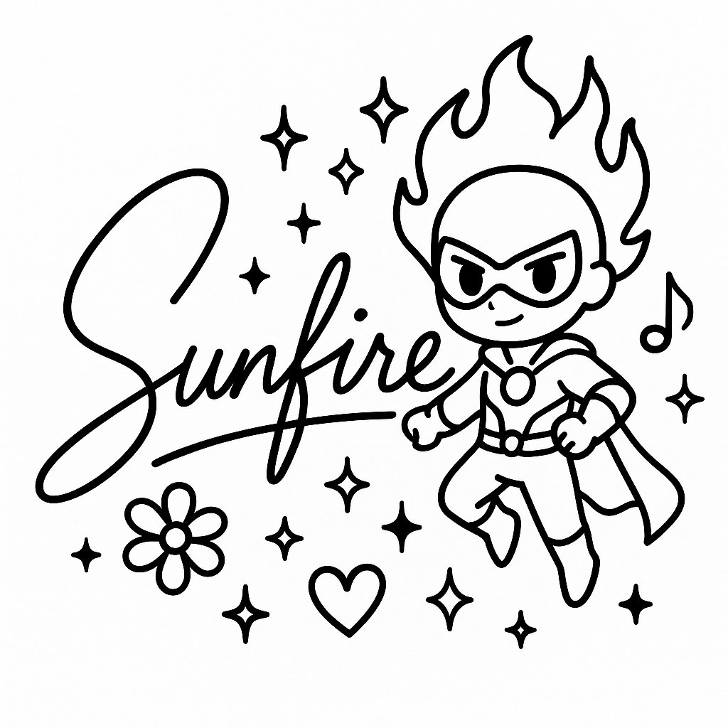 UI Mockup - Beloved character making anime-style signature