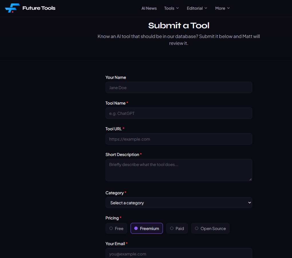 Submission step 2