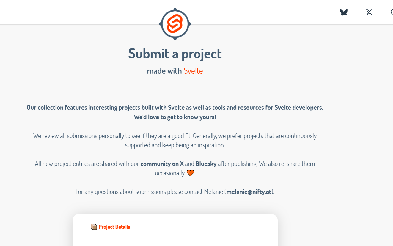 Submission step 1