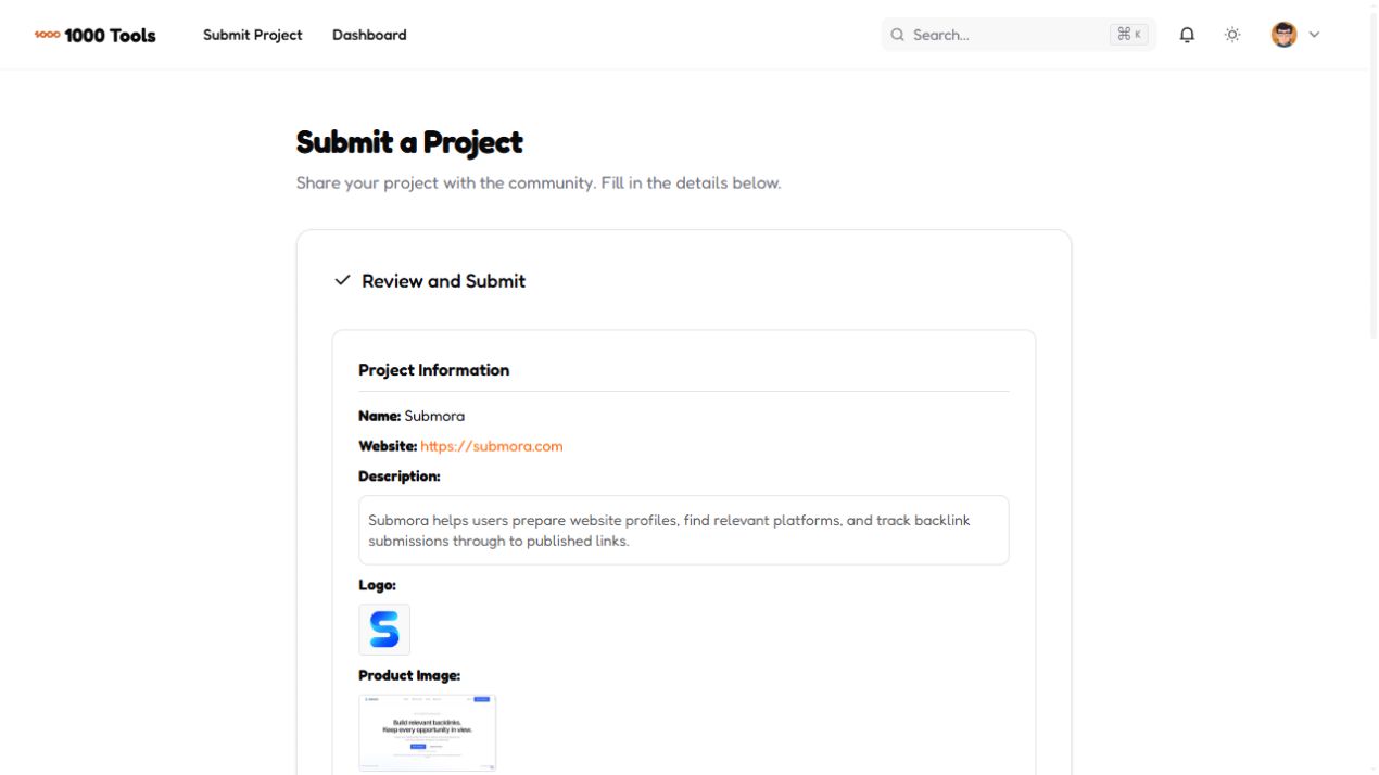 Submission step 6