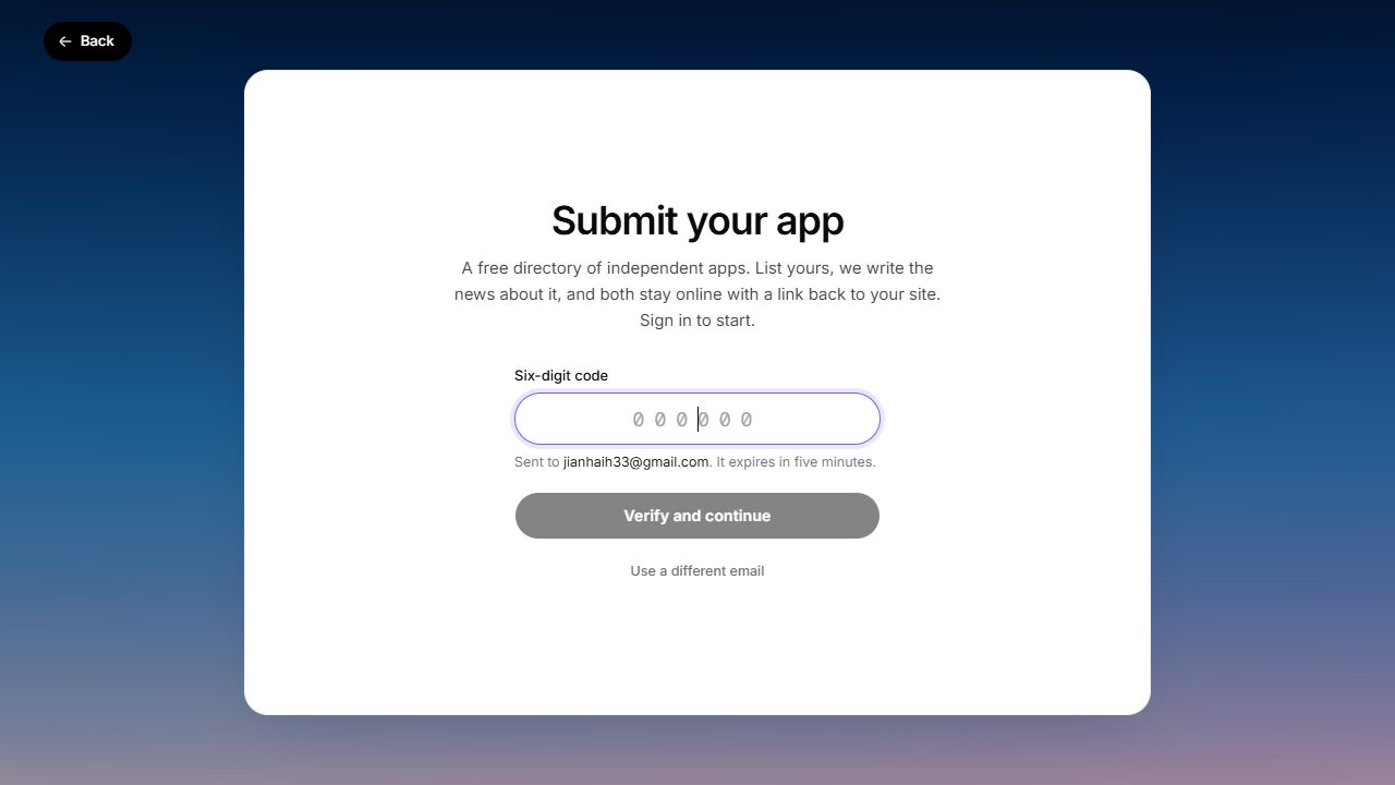 Submission step 3